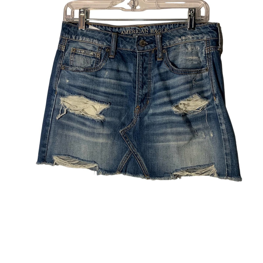 American Eagle Outfitters High Waist Denim Skirt sz 6